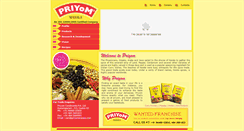 Desktop Screenshot of priyommasala.com